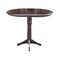 International Concepts Round 36 in Rd Top Pedestal Table, 12 in Leaf, 40.9 inH, Adjustable Height, Rich Mocha, 36 in W, Wood K15-36RXT-27B-6B-2 - alternate 3